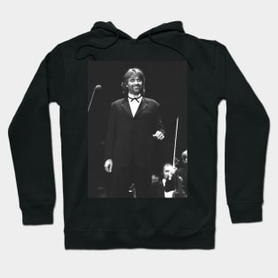 Andrea Bocelli BW Photograph Hoodie